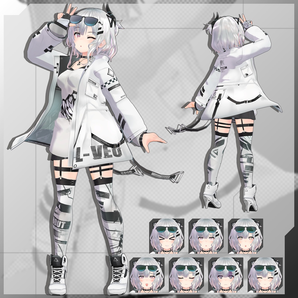 【3Dモデル】Leeme -リーメ- & Reeva -リーバ-【PhysBones対応】