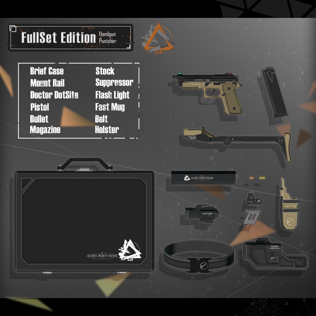 【3Dモデル】Punisher Custom Handgun v1.0.0
