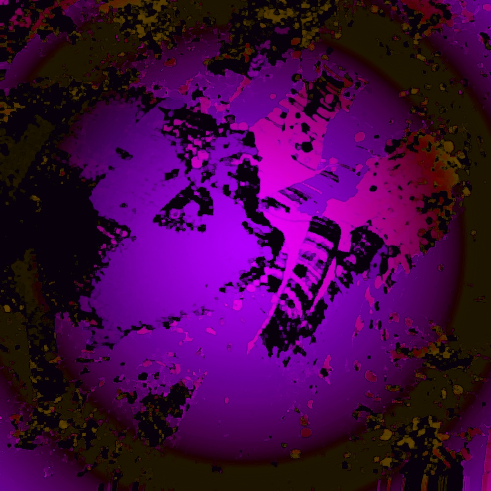 自作の絵「都市の影」