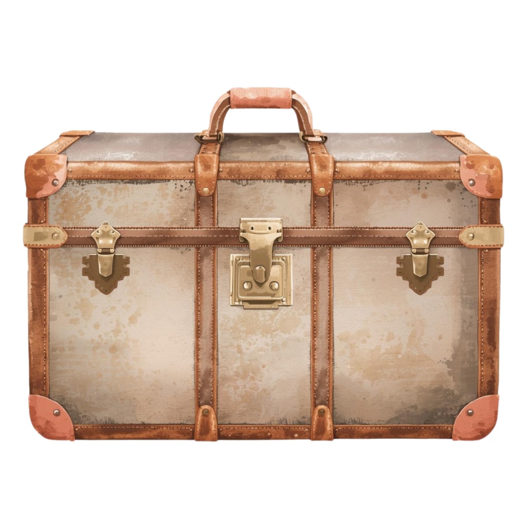 【旅行シリーズ】水彩アンティーク風 / クリップアート12点 / PNG背景透過