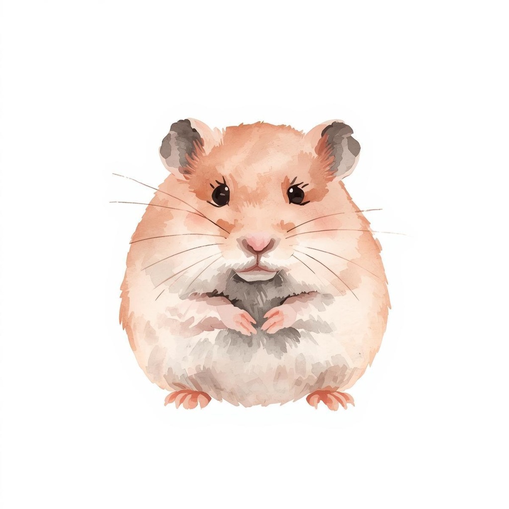 【ペット&アニマルシリーズ】水彩アンティーク / クリップアート12点 / PNG背景透過