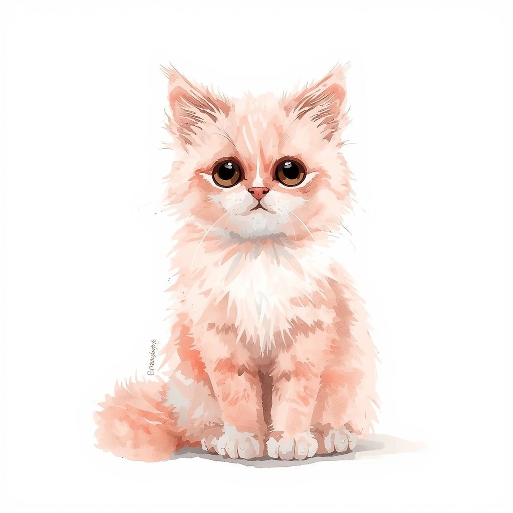 【ペット&アニマルシリーズ】水彩アンティーク / クリップアート12点 / PNG背景透過