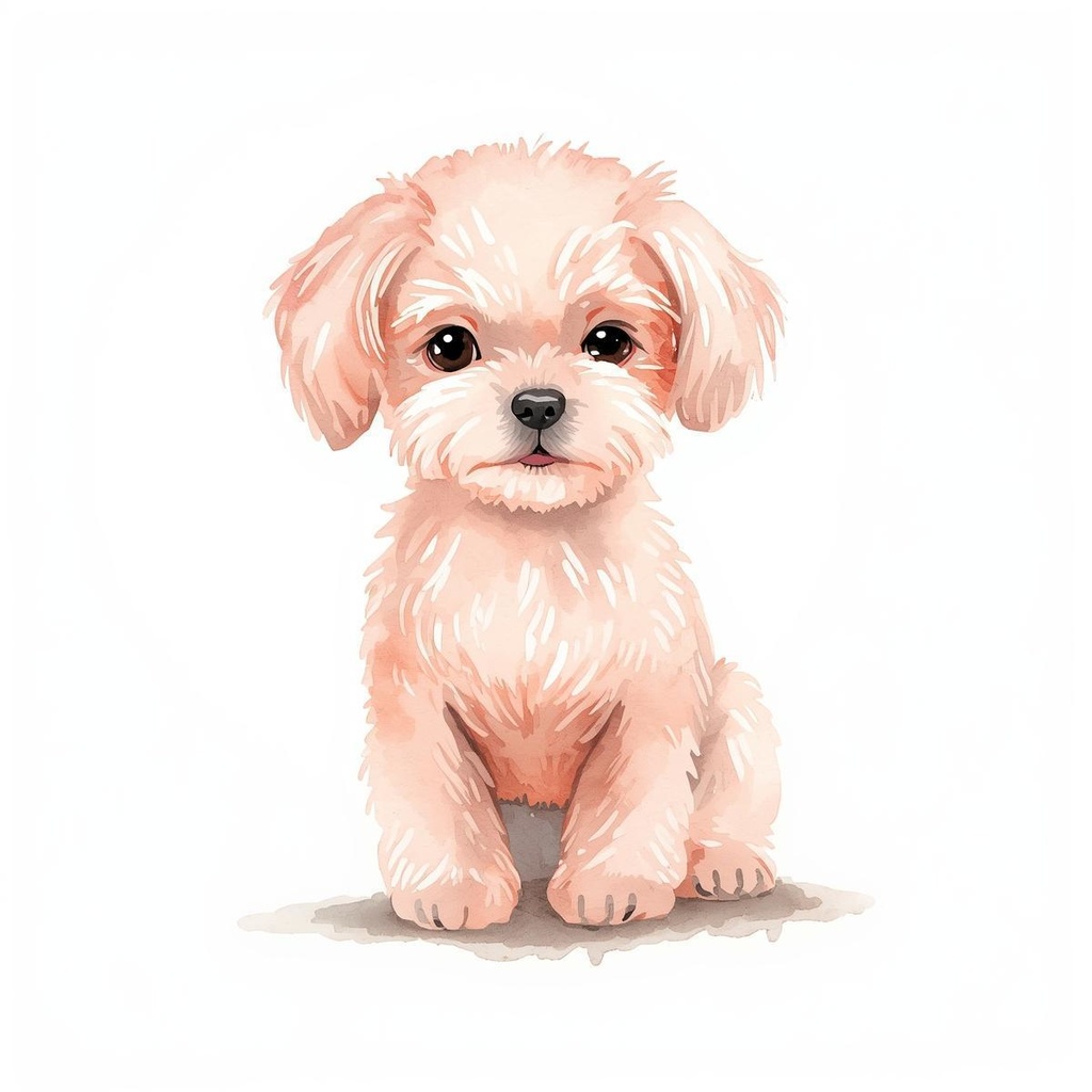 【ペット&アニマルシリーズ】水彩アンティーク / クリップアート12点 / PNG背景透過