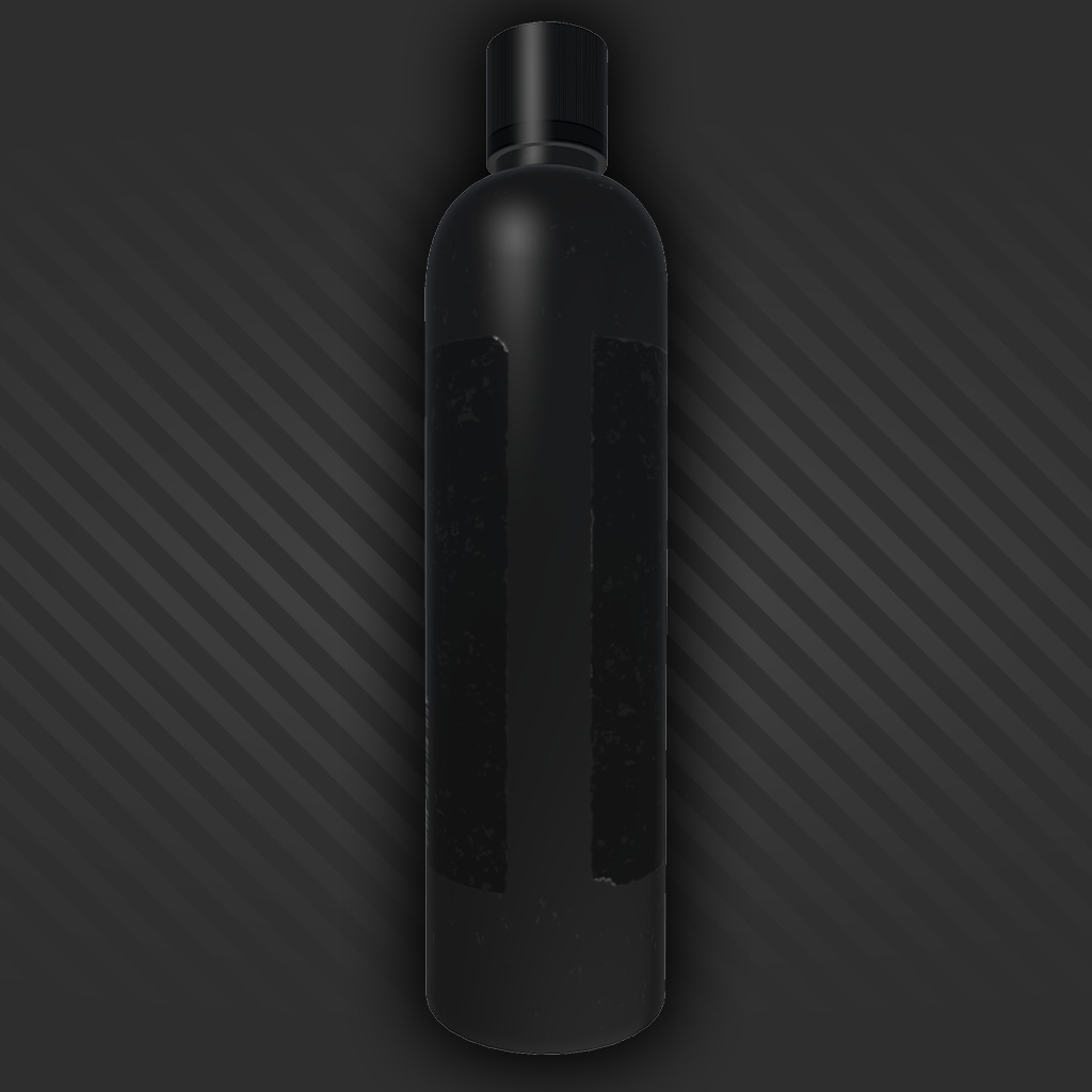 黒いペットボトル 0.6L