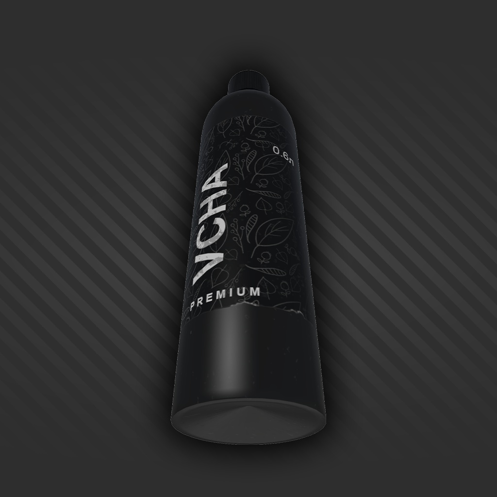 黒いペットボトル 0.6L