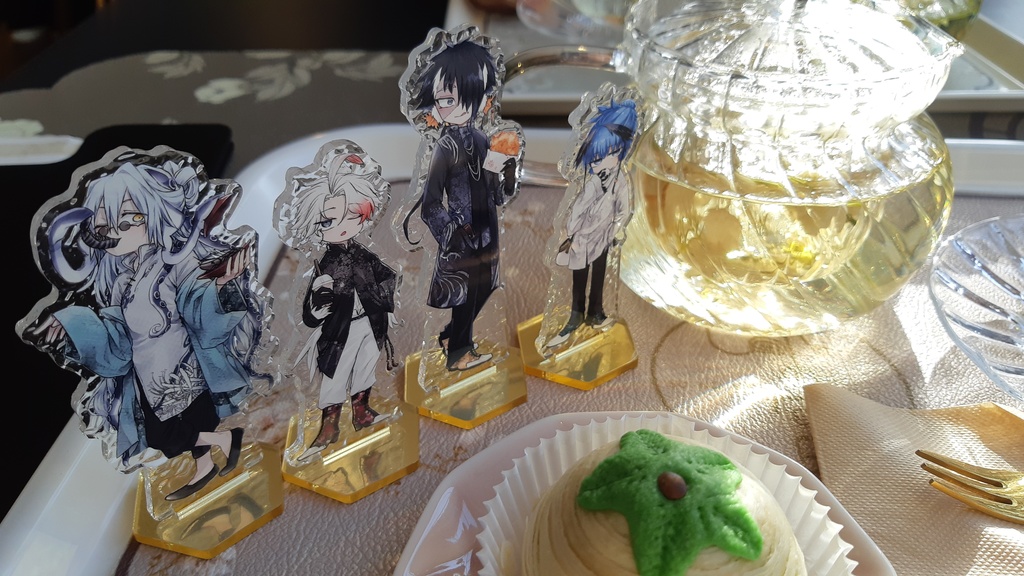 現代風チャイナ鳥アクスタセット