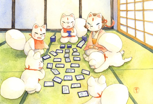 ポストカード(子ぎつねさまかるた)