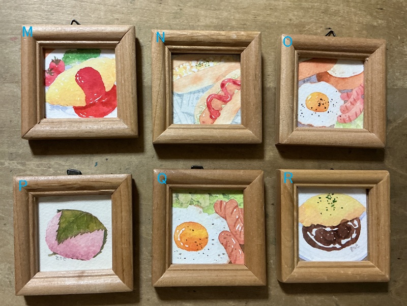 ミニ原画(食べ物3)