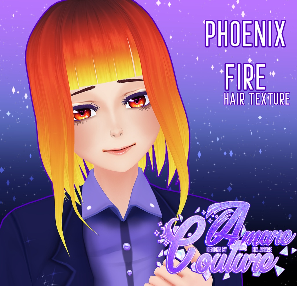 [AC] PHOENIX FIRE HAIR TEXTURE