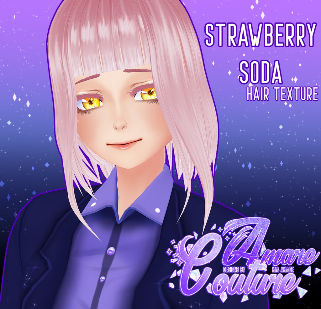 [AC] STRAWBERRY SODA HAIR TEXTURE