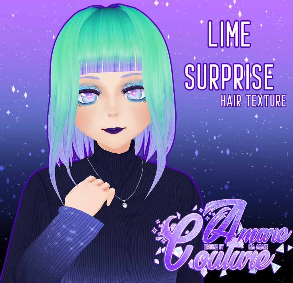 [AC] LIME SURPRISE HAIR TEXTURE