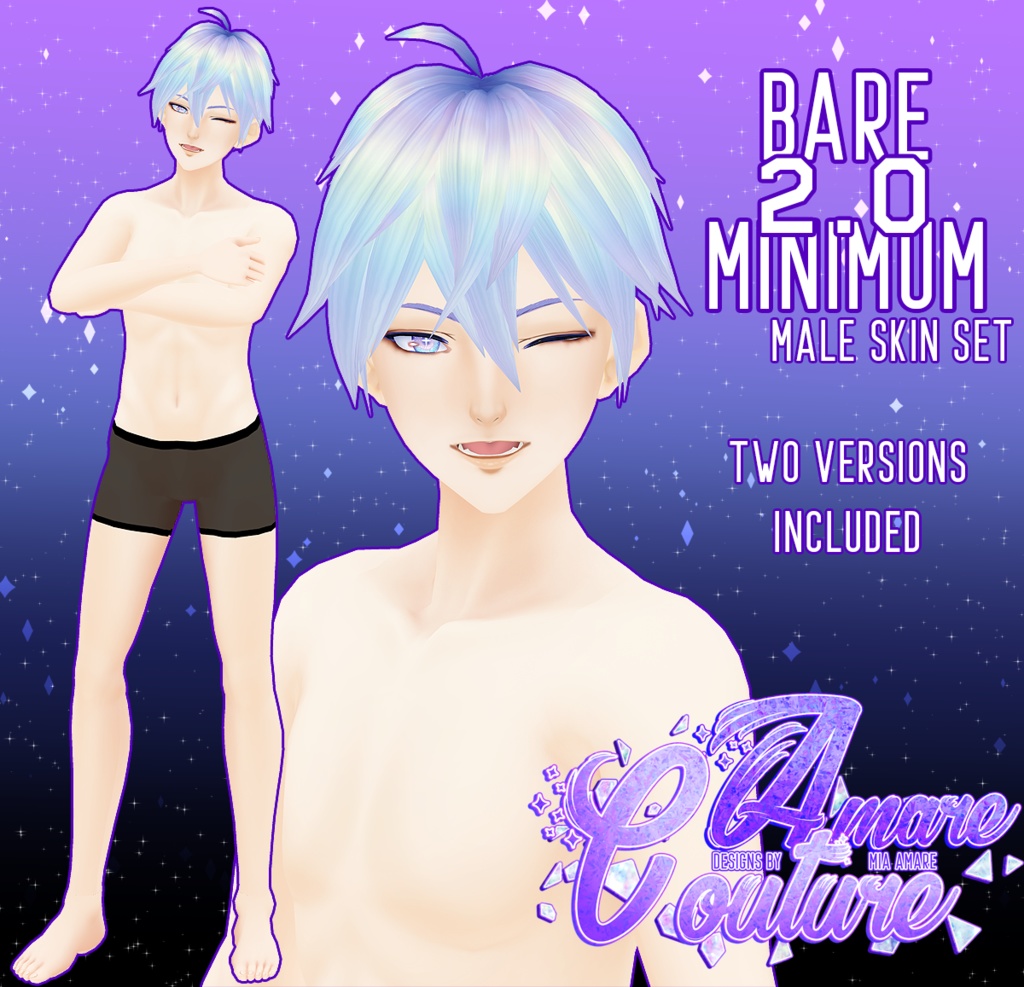 [AC] BARE MINIMUM MALE SKIN SET (2.0)