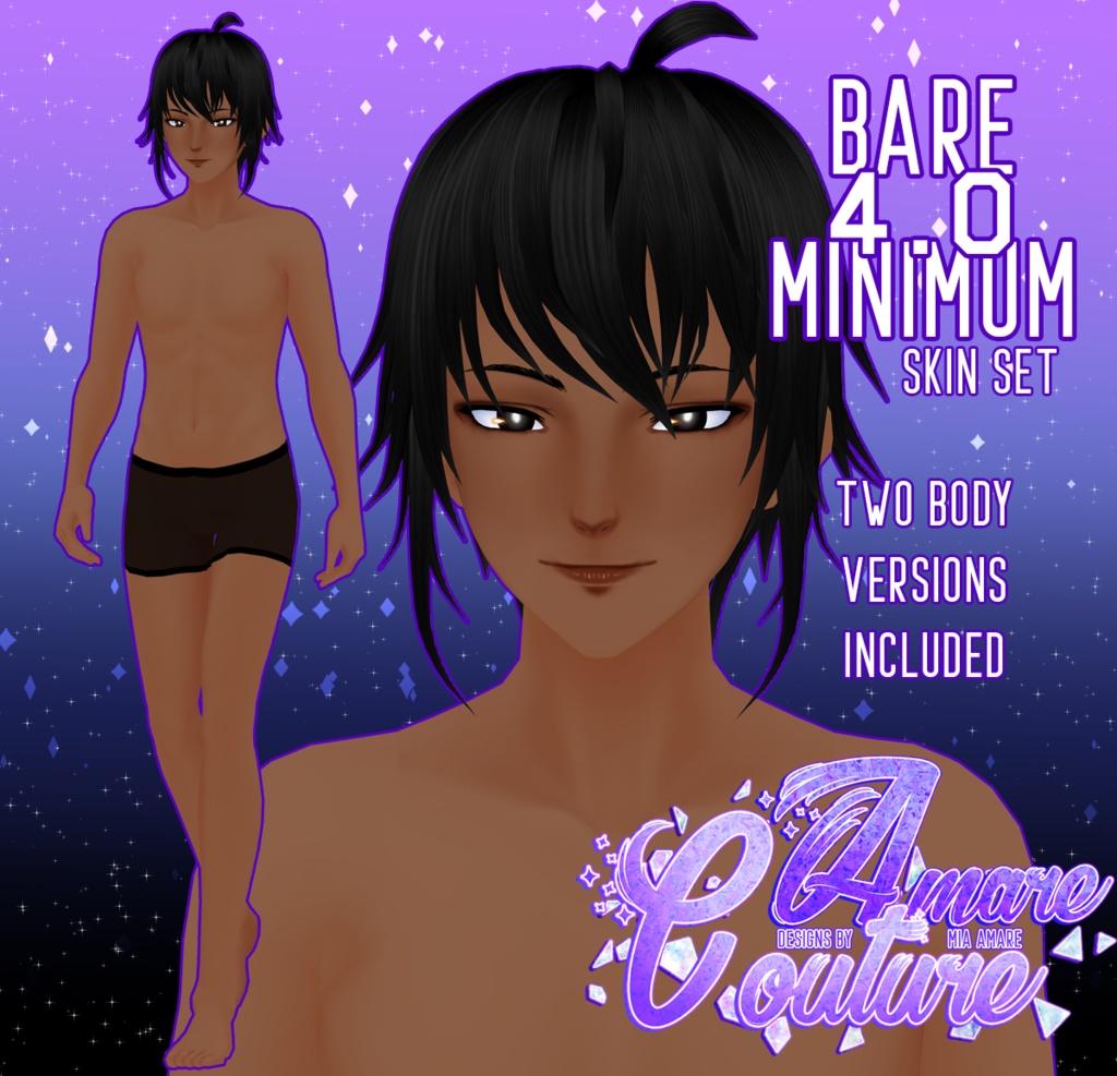 [AC] BARE MINIMUM MALE SKIN SET (4.0)