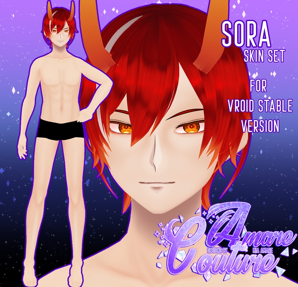 [AC] SORA MALE SKIN SET