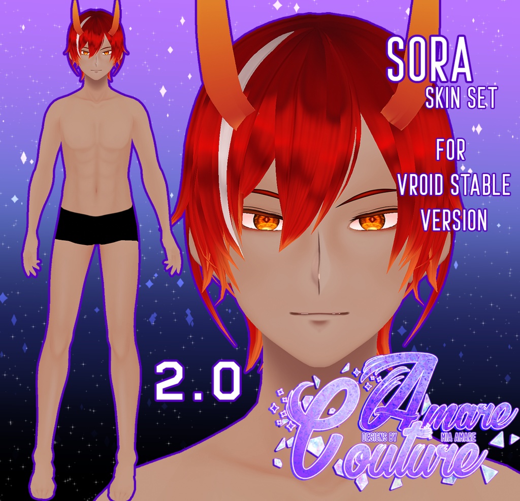 [AC] SORA MALE SKIN SET (2.0)