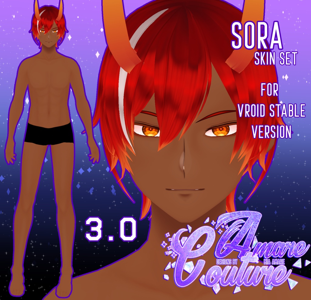 [AC] SORA MALE SKIN SET (3.0)