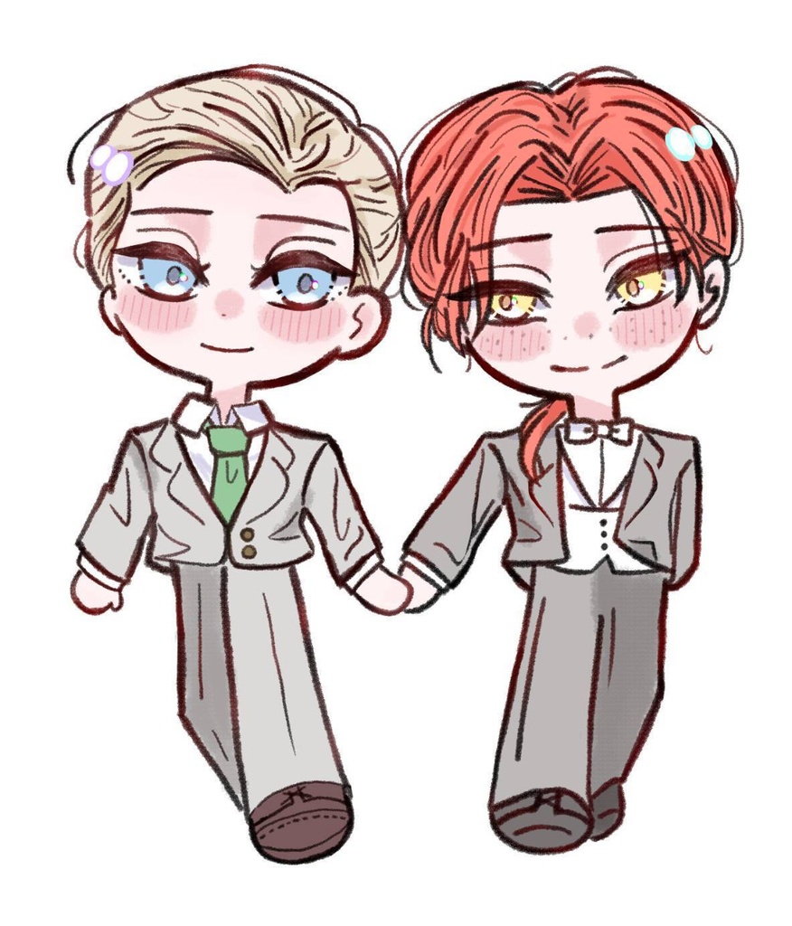 ジャレッドとマイケルの手繋ぎアクリルキーホルダー