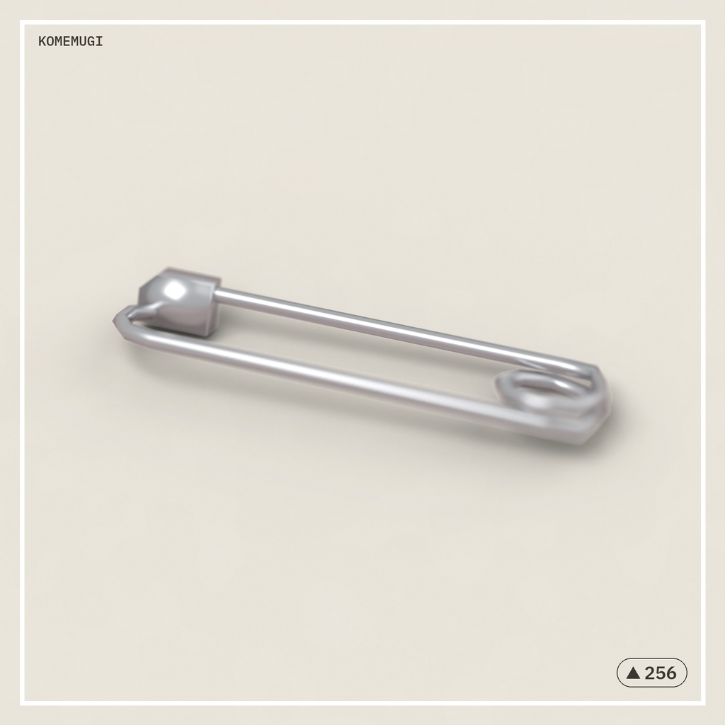 【キプフェル専用 / Kipfel】いたかわ安全ピン Safety Pin【3Dアクセサリー】
