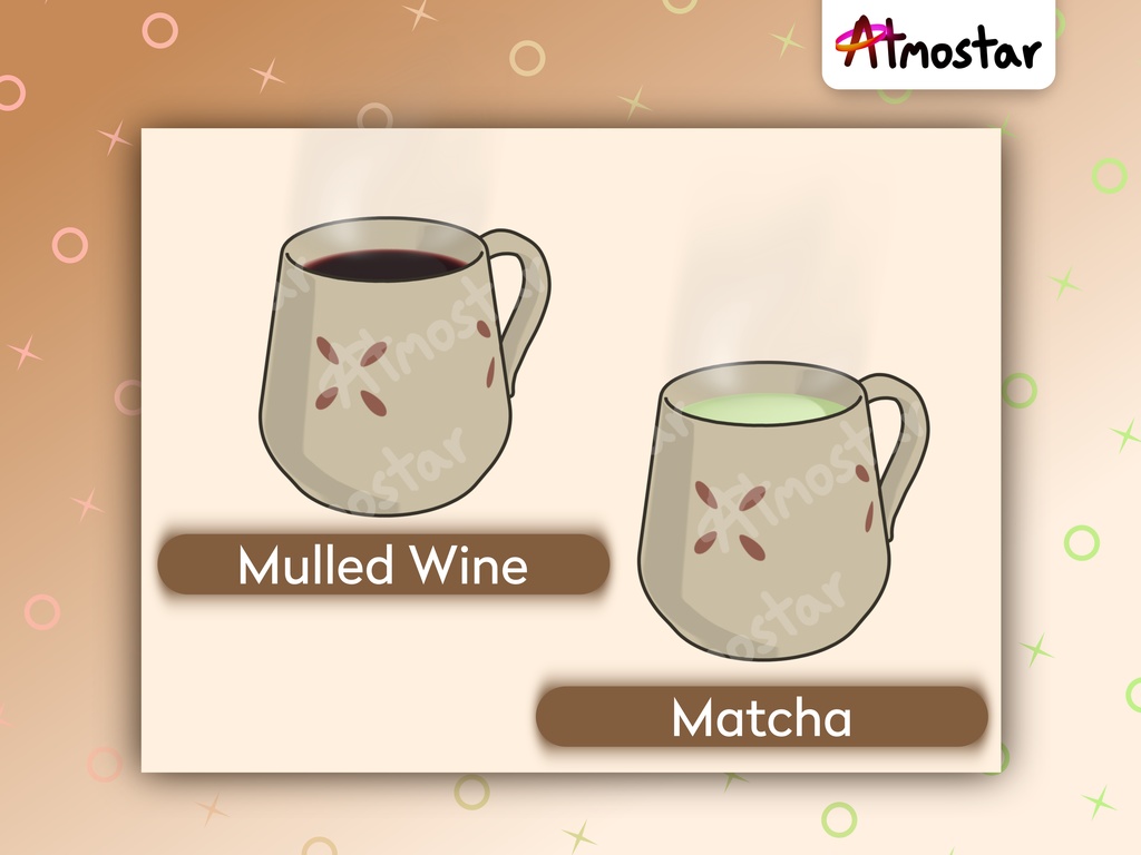 Animated Coffee Cup Stream Overlay: Hot Drink Vtuber Asset (webm and png)