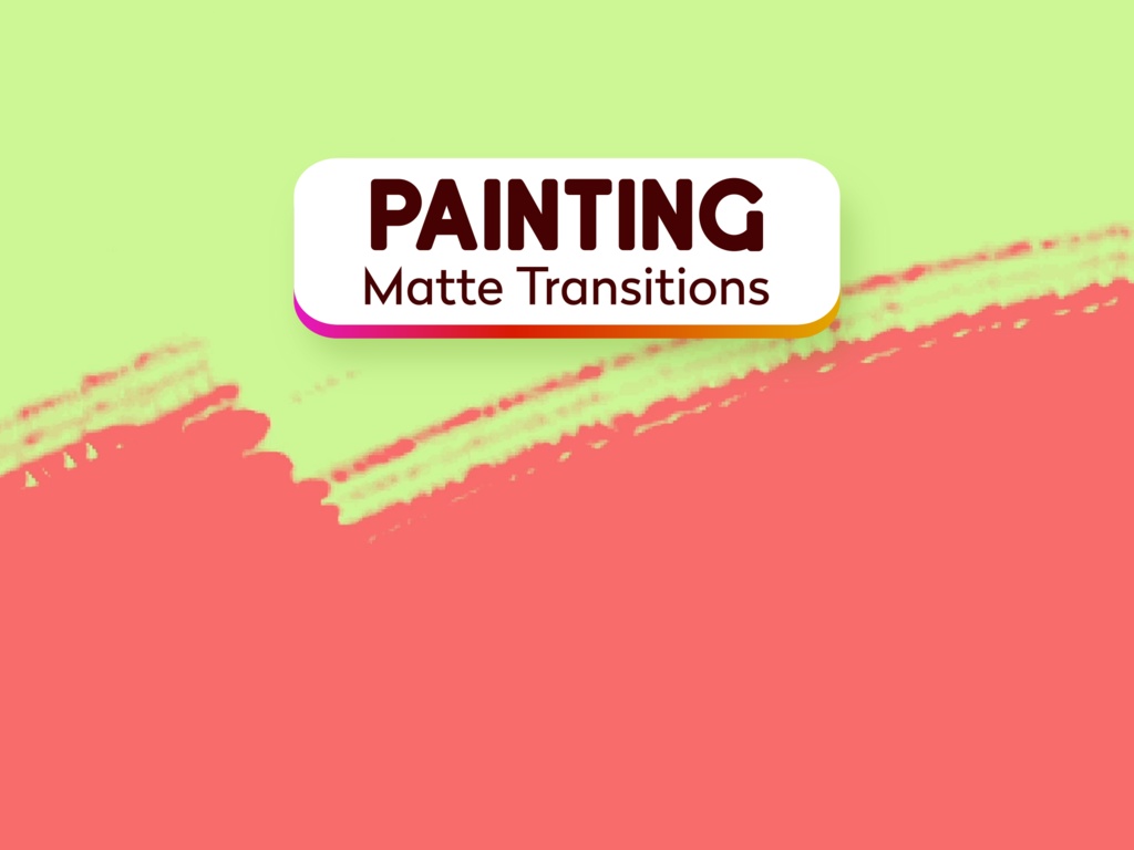 Brush Stroke Matte Transitions: Artistic Animated Stream Assets (webm and mov)