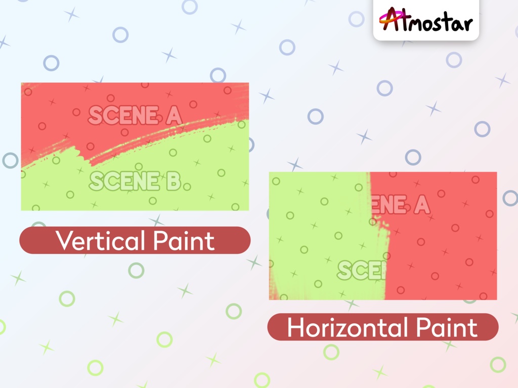 Brush Stroke Matte Transitions: Artistic Animated Stream Assets (webm and mov)