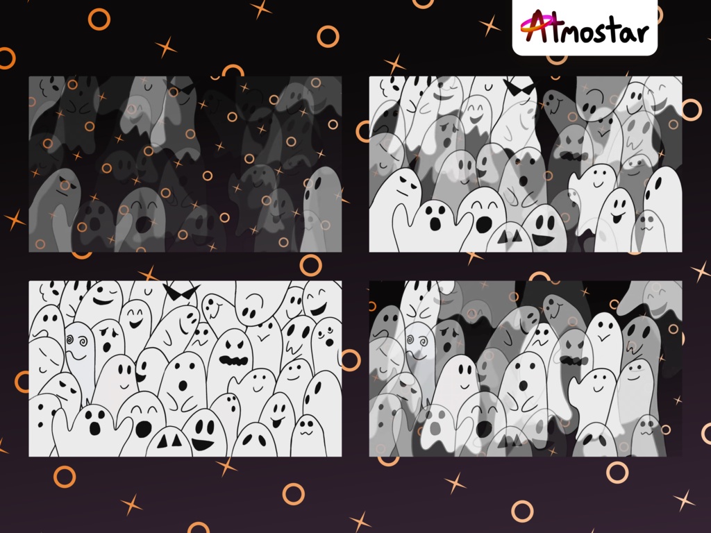 Ghost Stinger Transition: Animated Halloween Stream Asset (webm download)