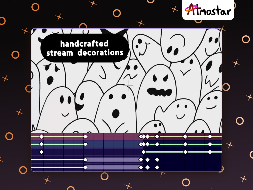 Ghost Stinger Transition: Animated Halloween Stream Asset (webm download)