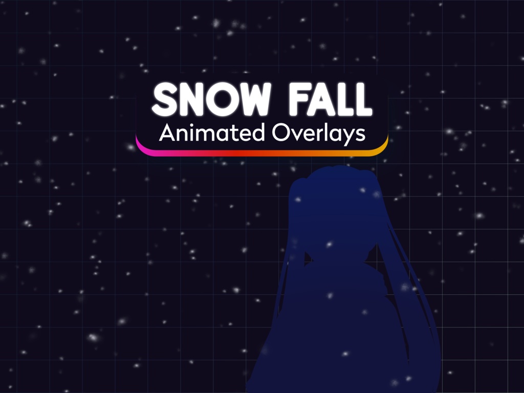 Animated Snow Overlays: Winter Snow Fall Assets (webm and png)