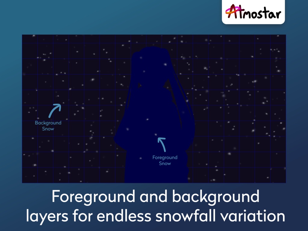 Animated Snow Overlays: Winter Snow Fall Assets (webm and png)