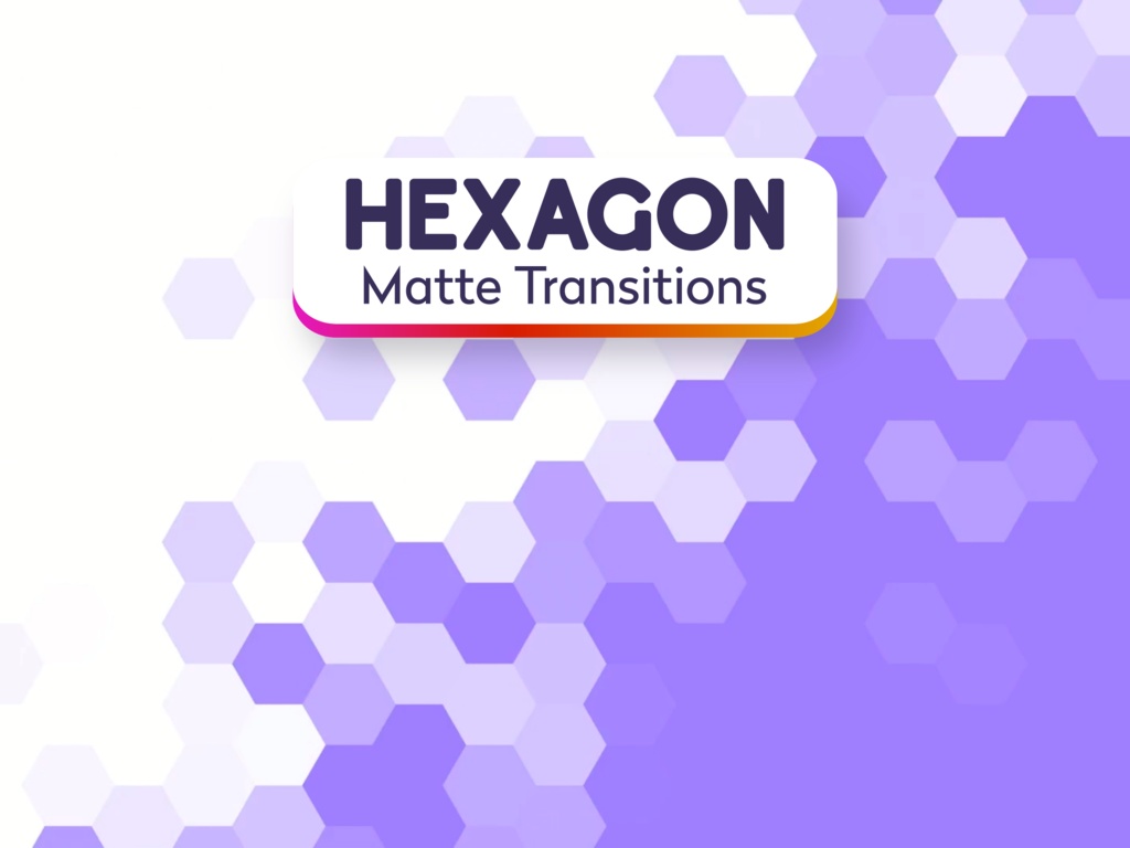 Cyber Hexagon Matte Transitions: Animated Futuristic Stream Assets (mp4 download)