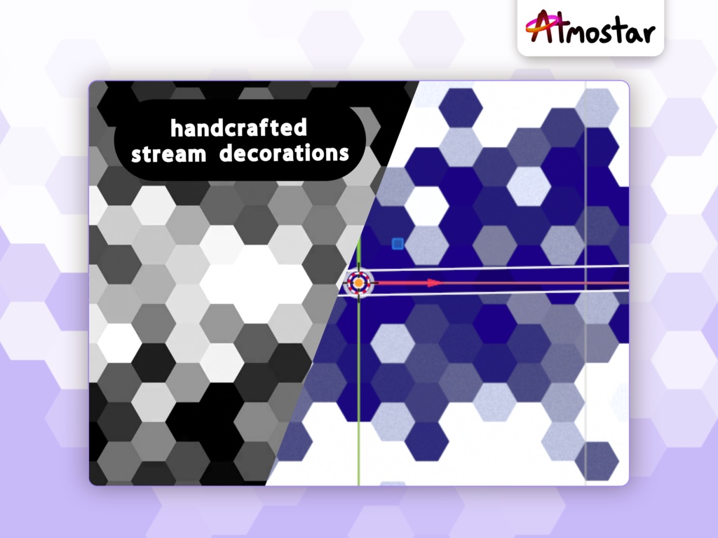 Cyber Hexagon Matte Transitions: Animated Futuristic Stream Assets (mp4 download)