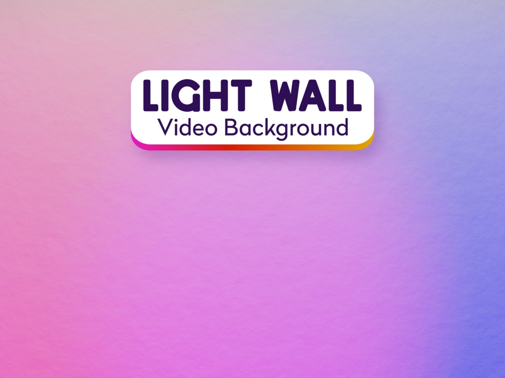 Animated Color Light Wall: Vtuber and Virtual Meeting Backgrounds (mp4 and jpeg)