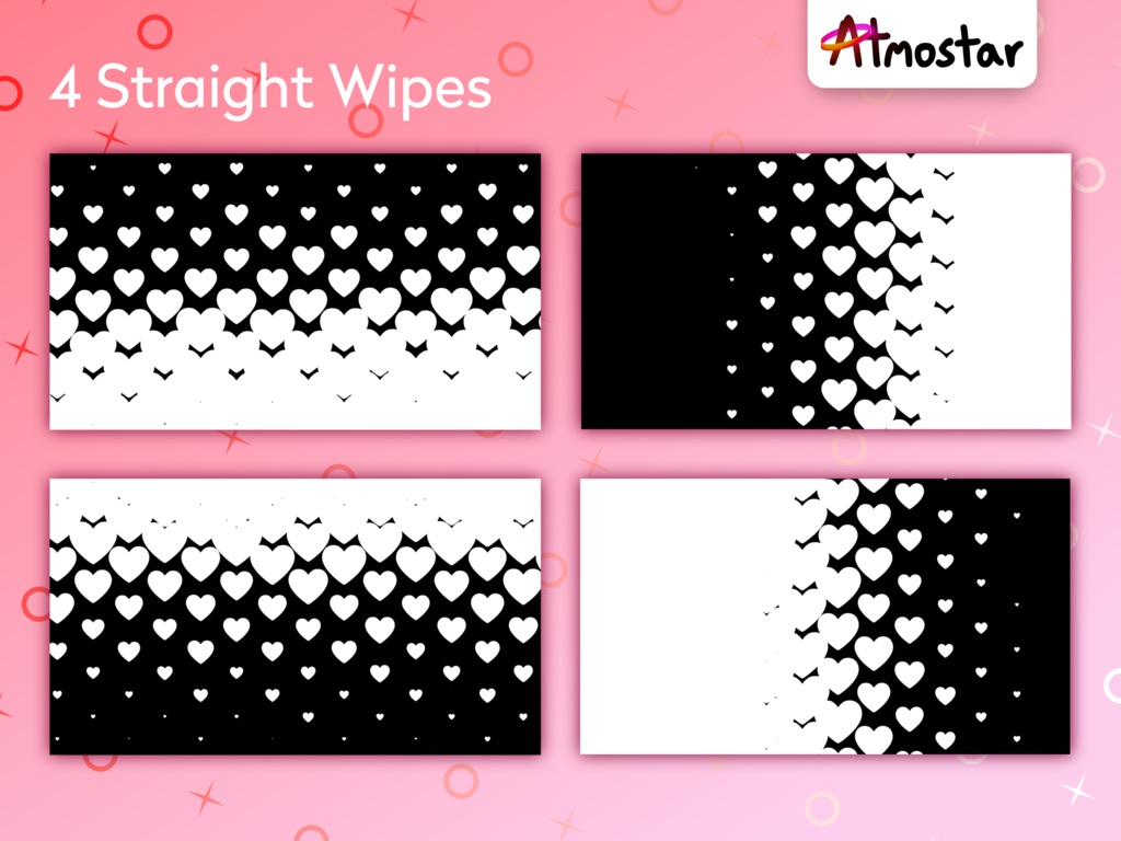 Heart Matte Transitions: Romantic Animated Stream Assets (mp4 download)