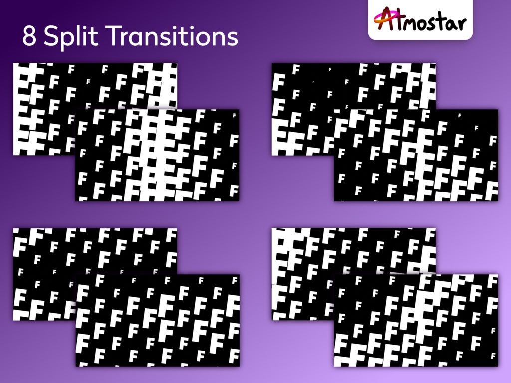 Flying F Matte Transitions: Funny Animated Gaming Fail Stream Assets (mp4 download)