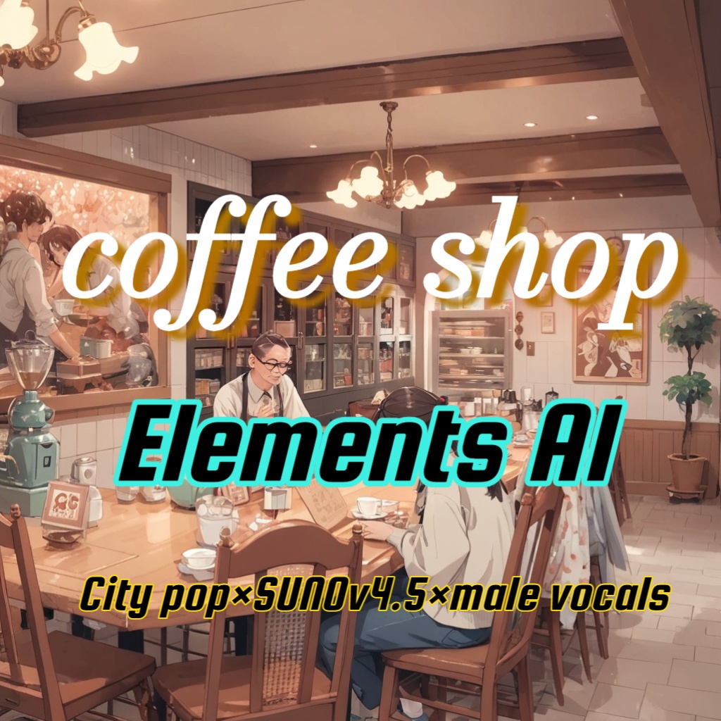 coffee shop 【風のハヤテ14曲目】【City pop×SUNOv4.5】