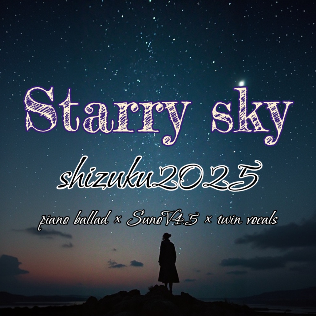 Starry sky【涙のしずく 35曲目】【piano ballad, synth, SunoV4.5】ツインボーカル