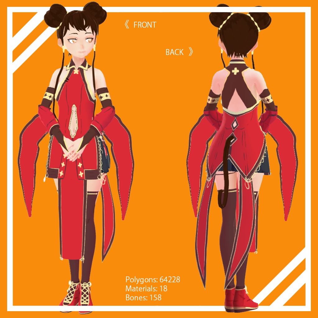 3Dモデル「ミナ」/ 3D Model "Mina" Ver.1.0