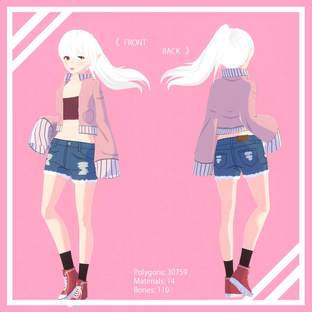 3Dモデル「レイナ」/ 3D Model "Reina" Ver.1.0