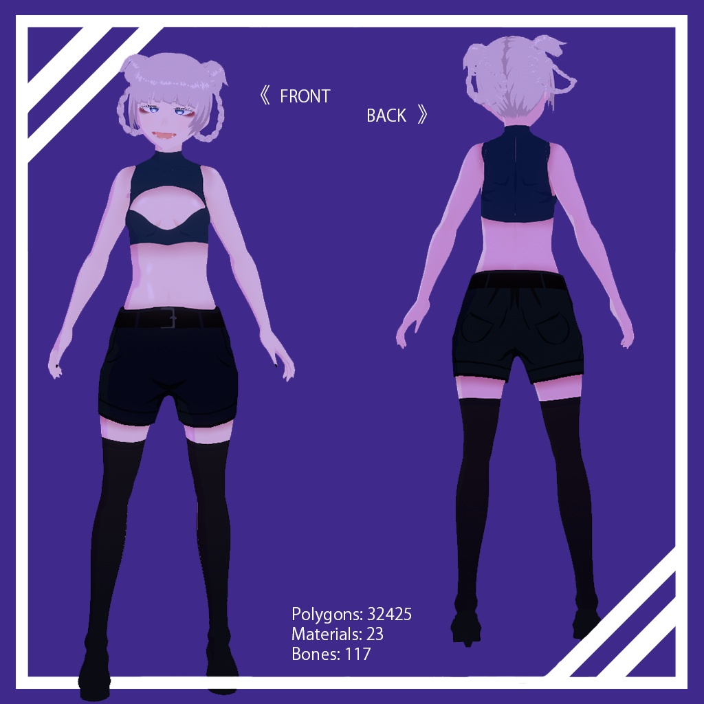 3Dモデル「レイナ」/ 3D Model "Nazuna Nanakusa" Ver.1.0