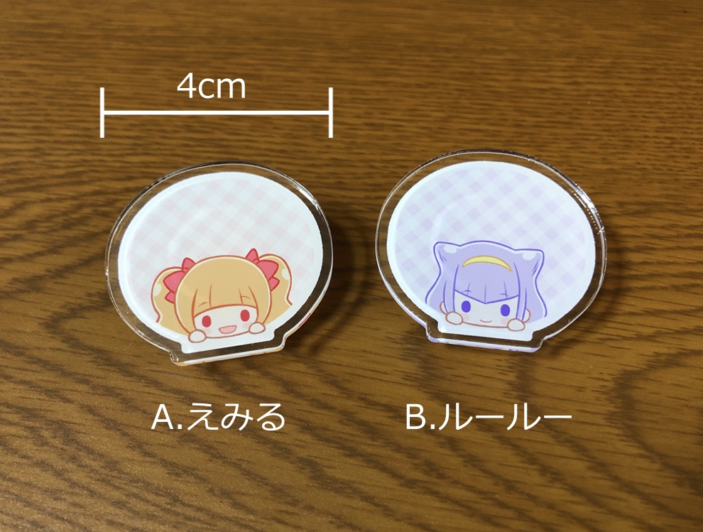 アクリルクリップバッジ