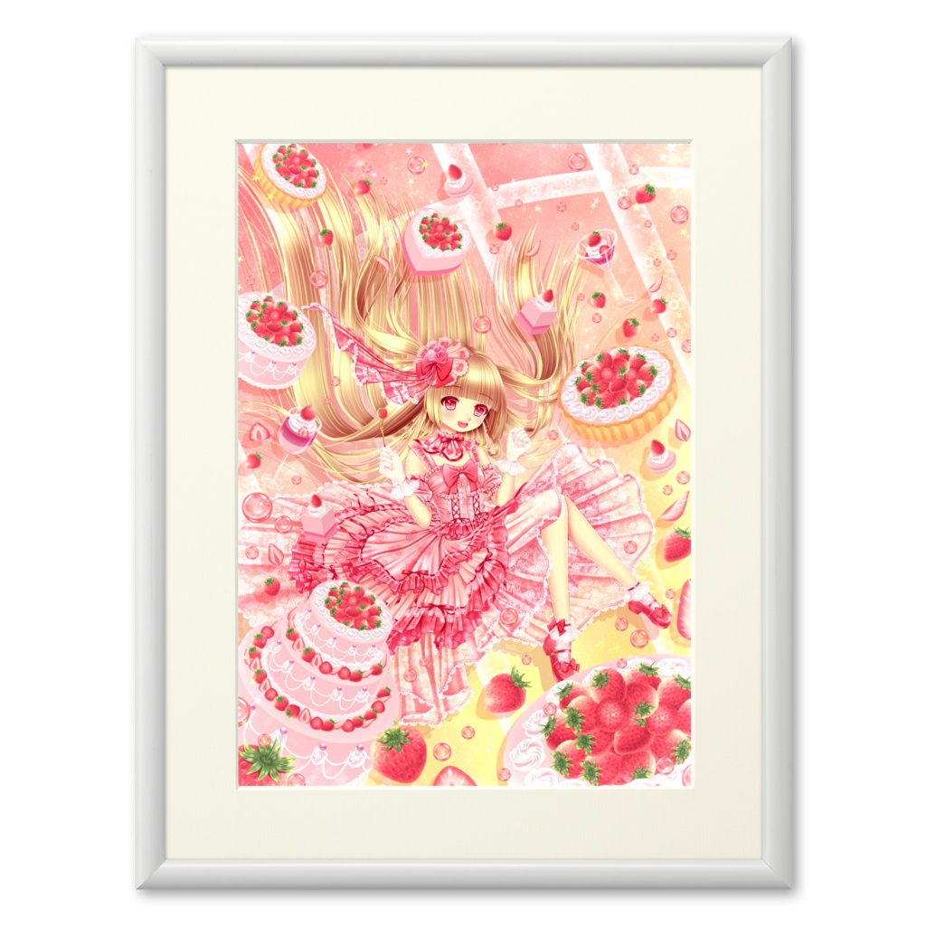 「sweet strawberry rush」複製画