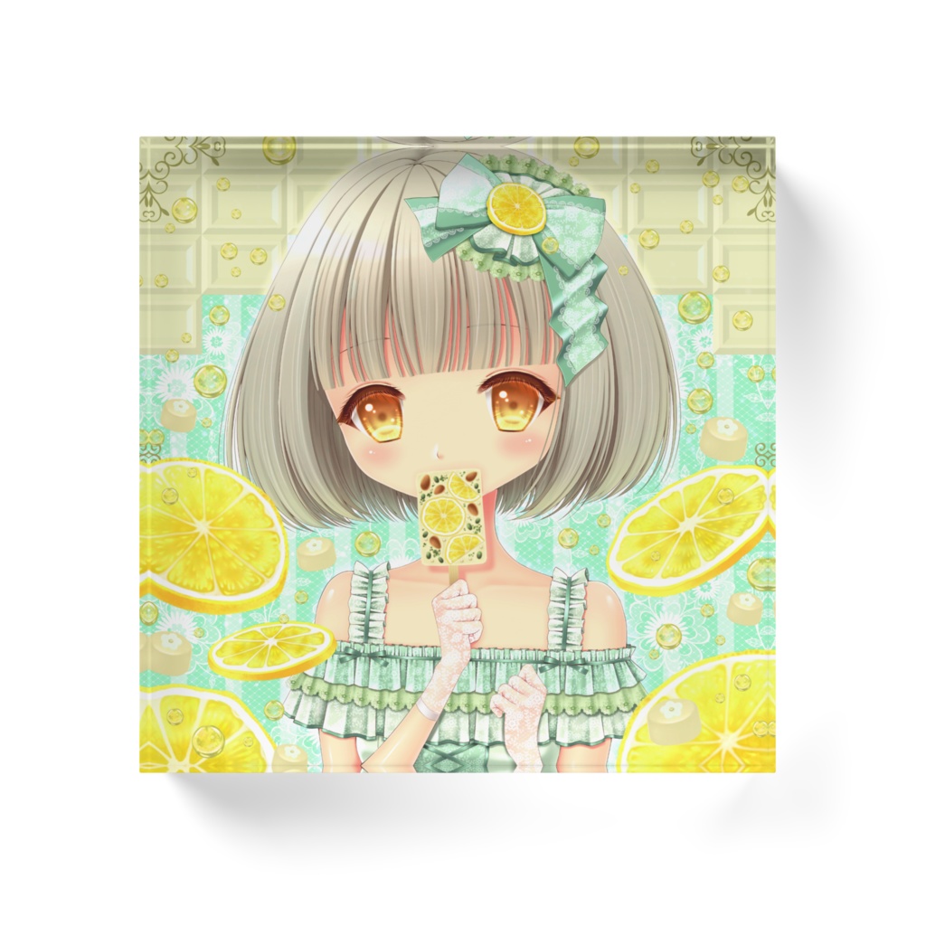 「レモン×チョコレート」アクリルブロック