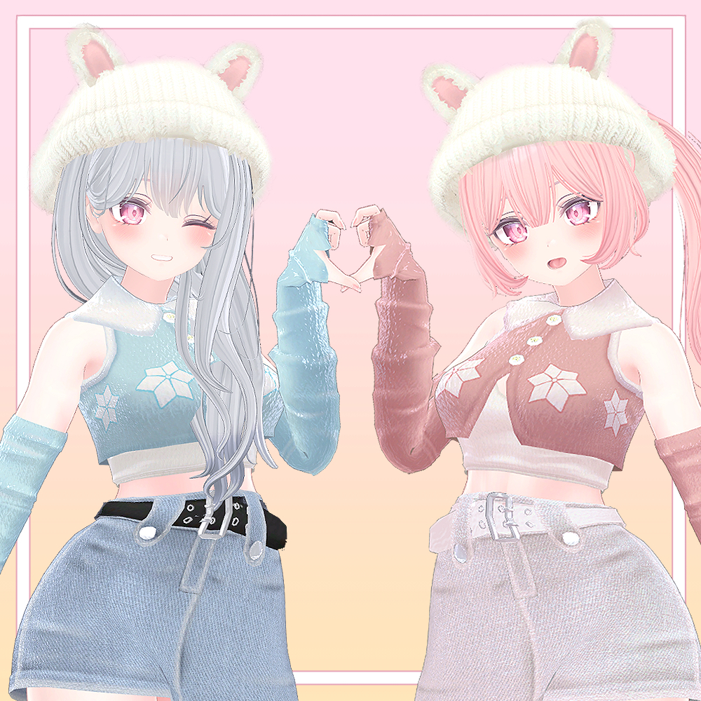 [selestia] Cutie rabbit hat set (VRC 3Dアイテム) - shushu *BOUTIQUE* - BOOTH