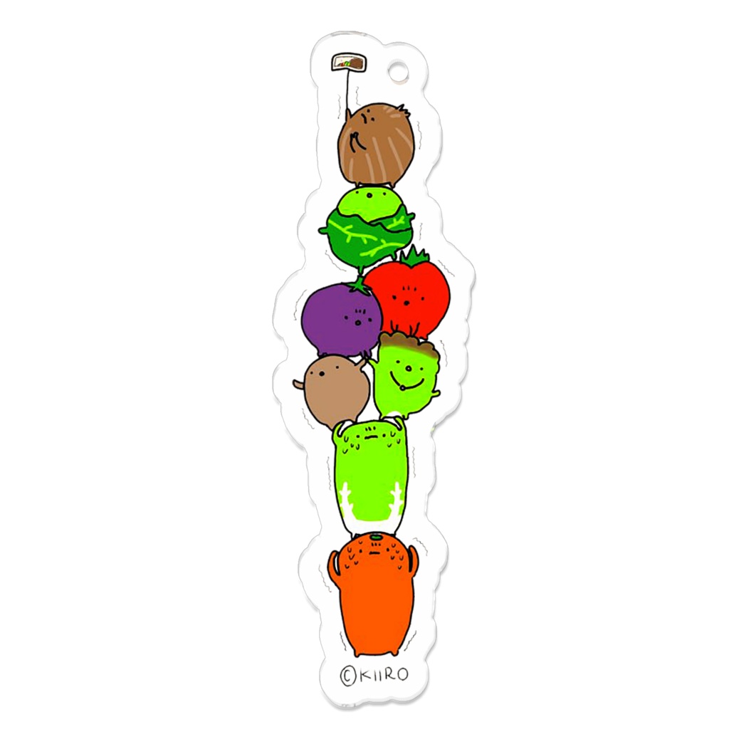 お野菜タワーキーホルダー