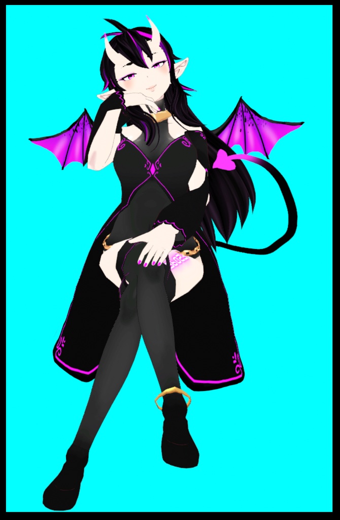 Succubus demon VRM avatar for VRchat or Vtubing