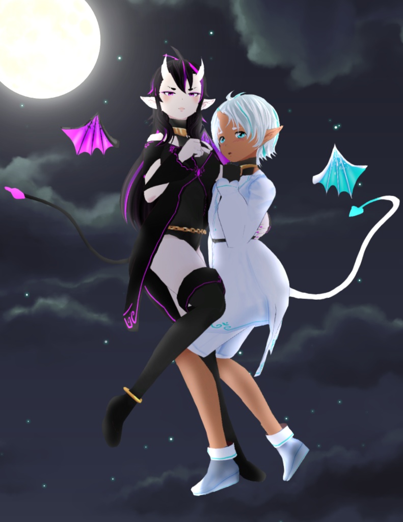 Succubus demon VRM avatar for VRchat or Vtubing