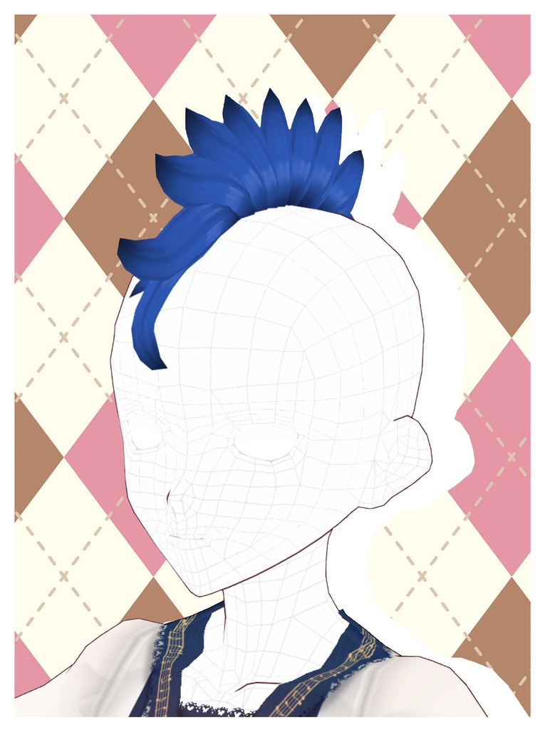 Vroid Mohawk Hair Preset