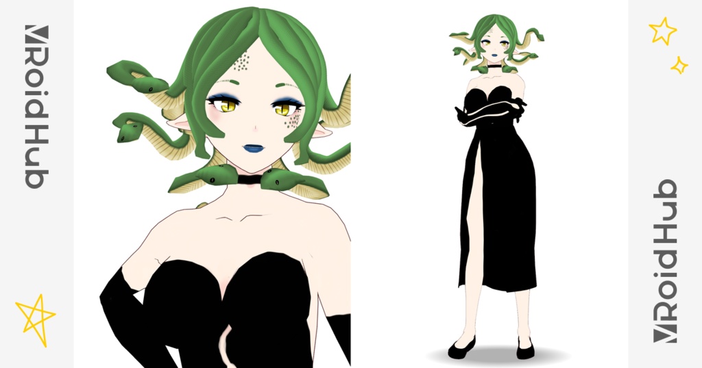 Gorgon Medusa Vtuber VRchat VRM avatar