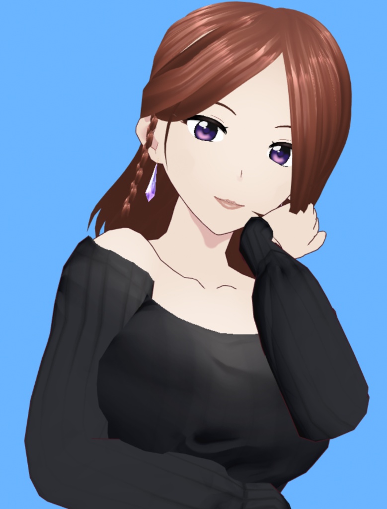 Oneesan Big sister Vtuber Model VRM .Vroid