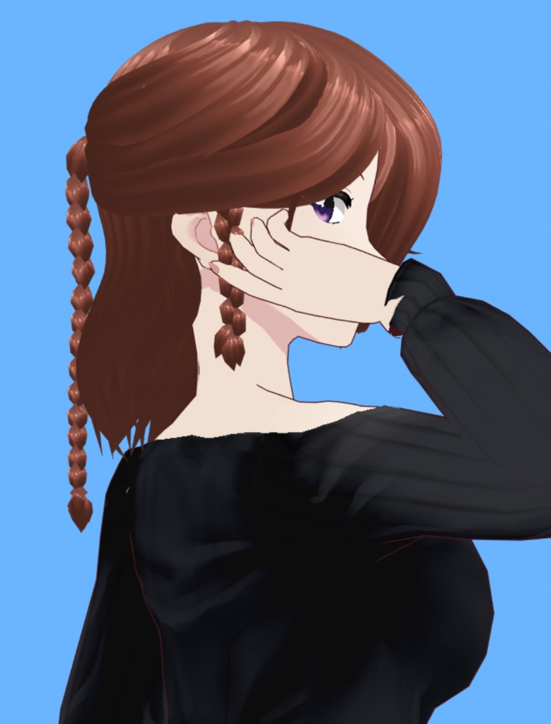 Oneesan Big sister Vtuber Model VRM .Vroid